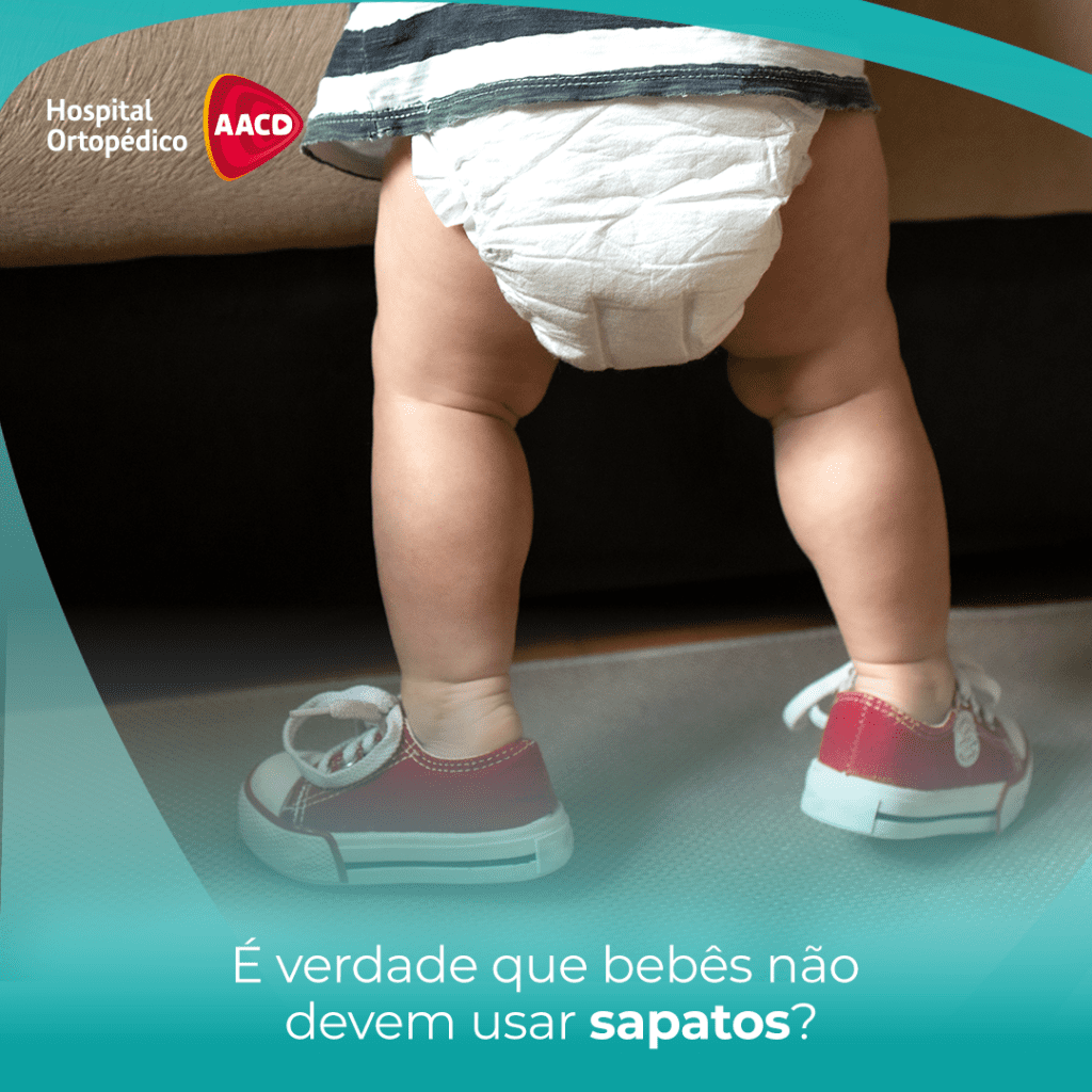 É verdade que bebês não devem usar sapatos?